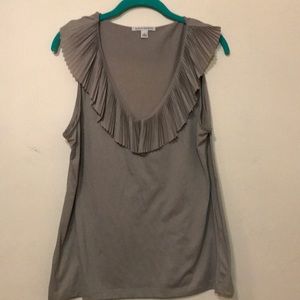 Banana republic ruffled work blouse